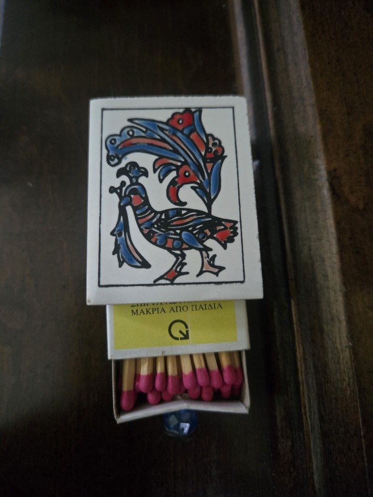 Vintage Ceramic Tile Matchbox