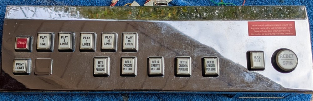 Bally Alpha S9000 14 Button Panel LED Button Deck M9000