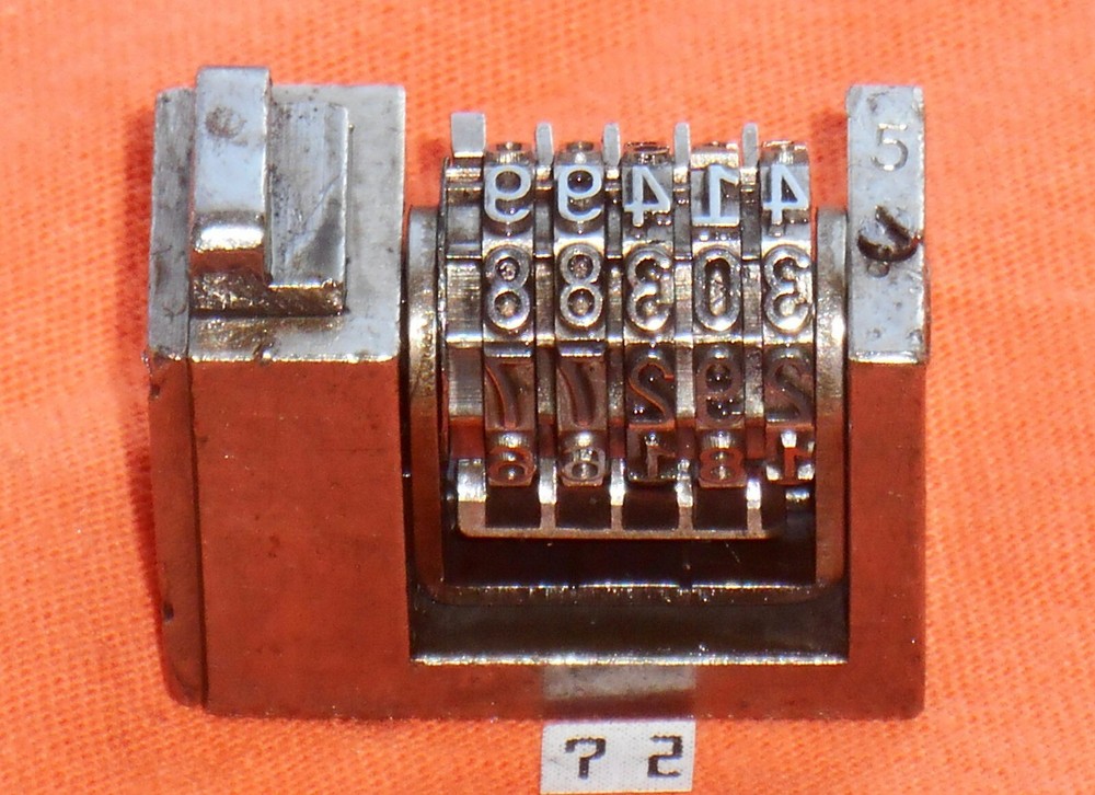 WETTER | Reverse letterpress numbering machine | 72