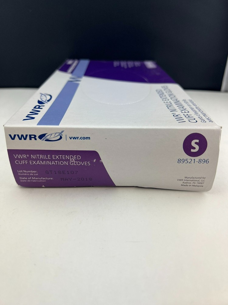 VWR Nitrite Extended  Cuff Exam Gloves Small 89521-896