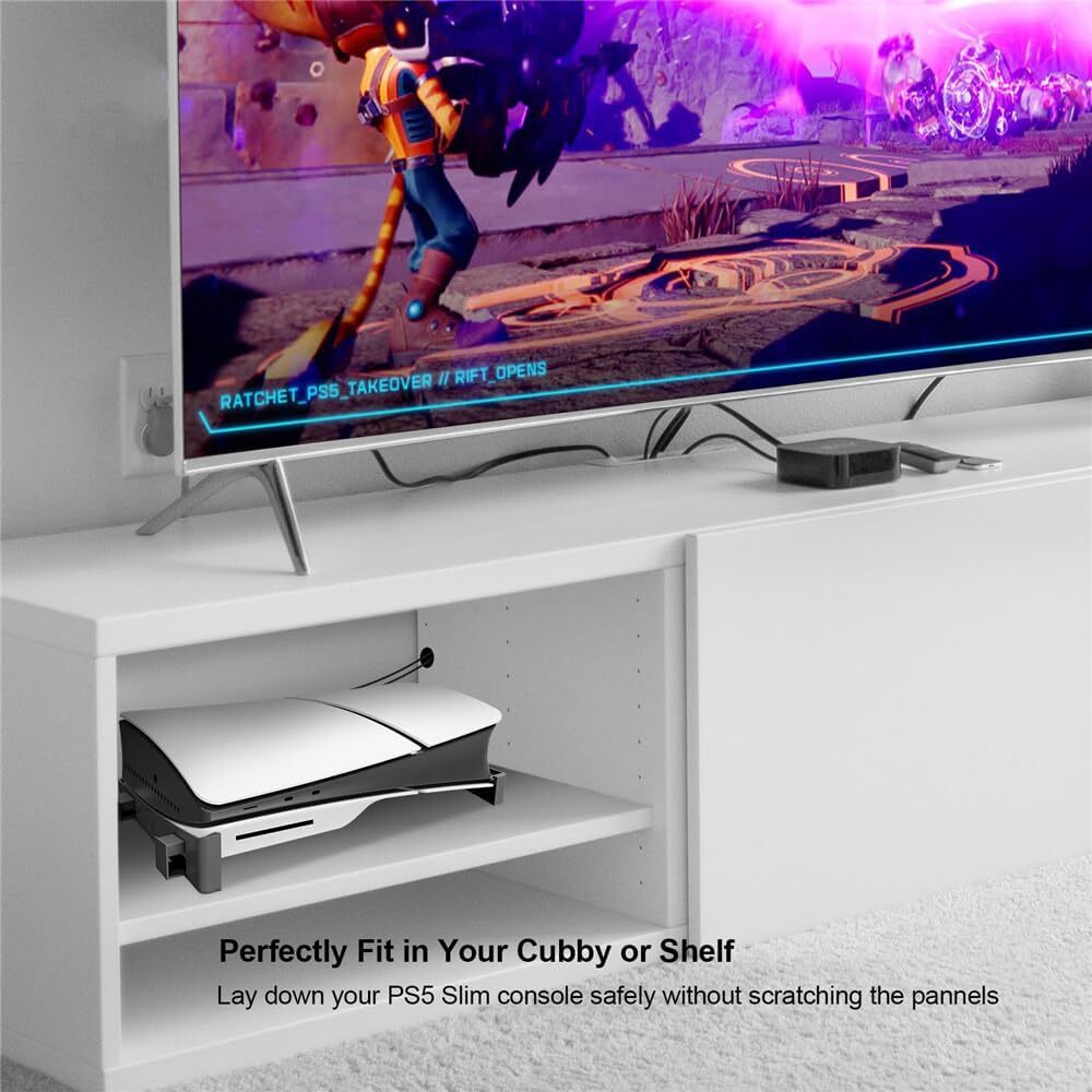 Horizontal Stand Space Saving Display Holder for PS5 Slim Disc / Digital Edition
