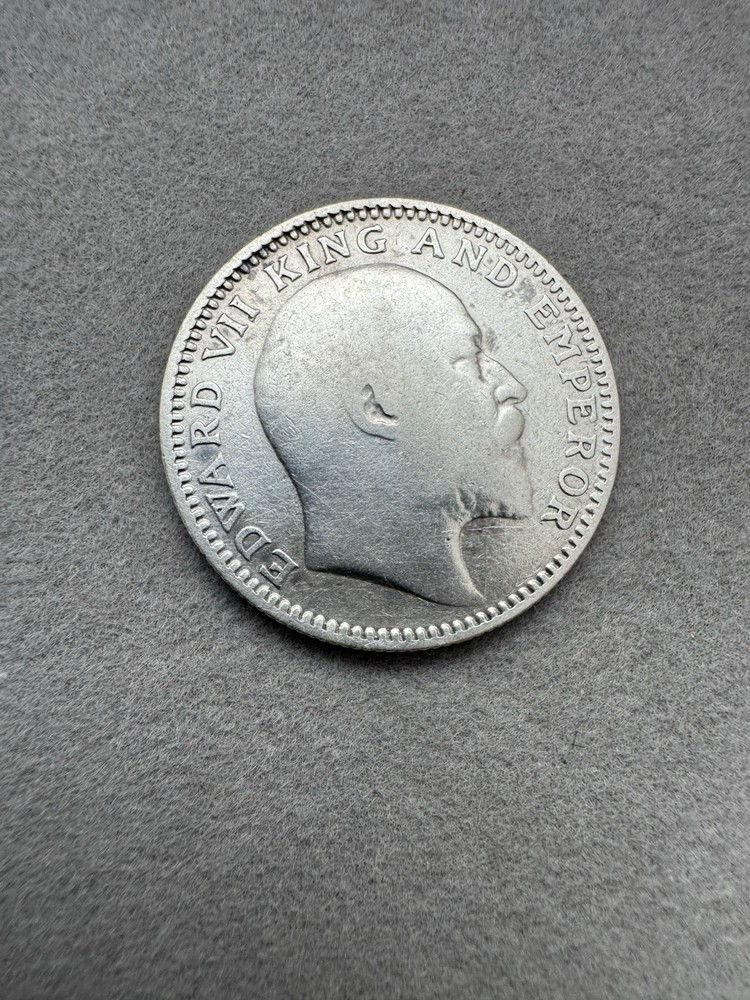 1907 Half Rupee - India - King Edward VII