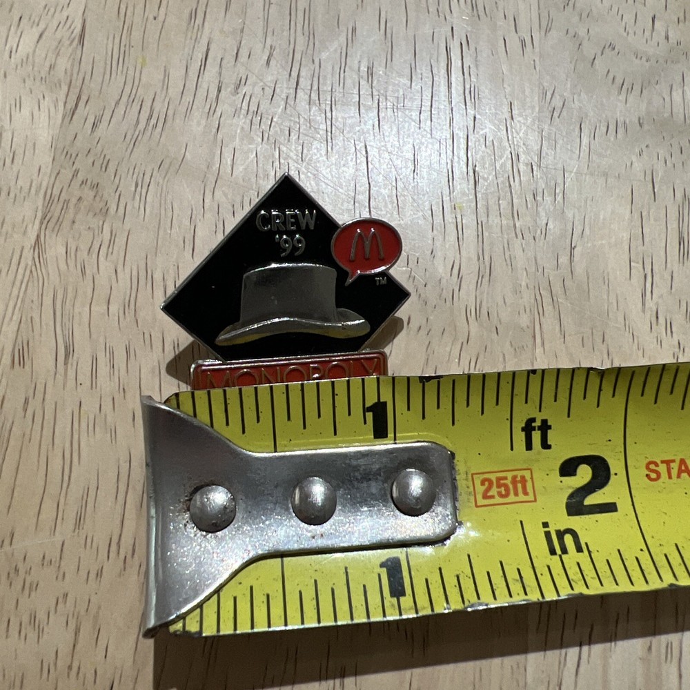 McDonald's Monopoly Coca Cola ‘99 Crew Pin Back