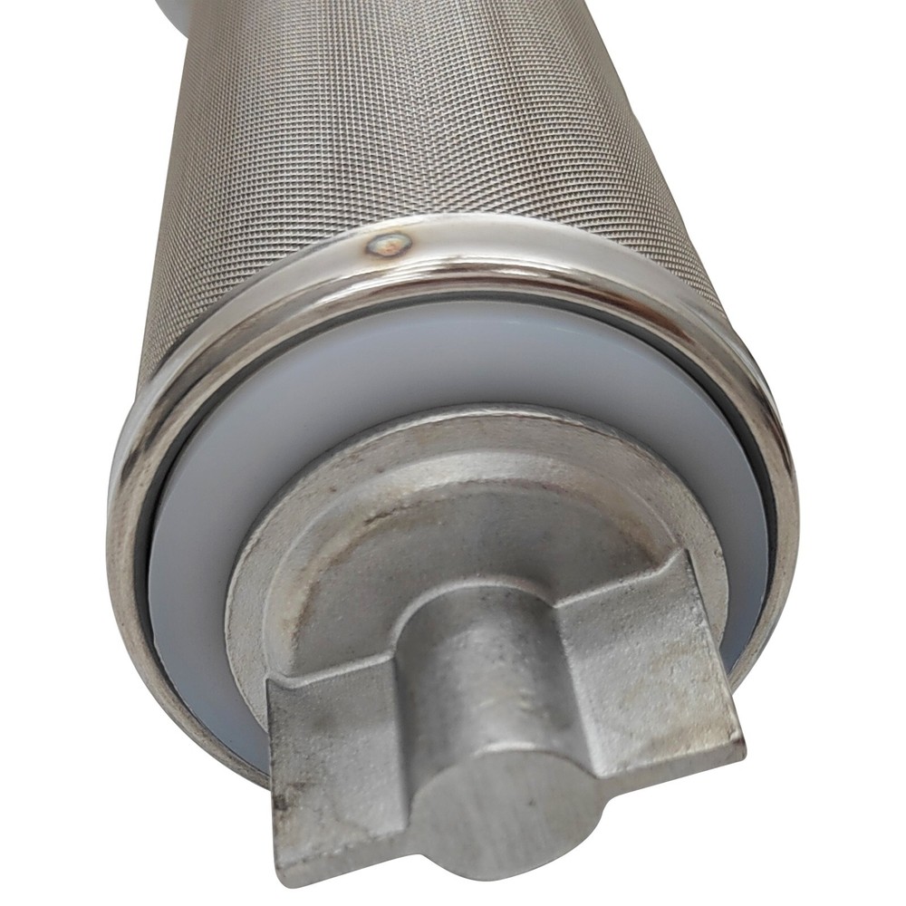 10" Corrosion-resistant Stainless Steel Filter w/Pressure Gauge 3/4"NPT 300 Mesh