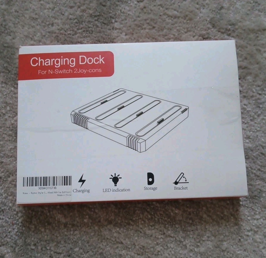 Charging Dock for Nintendo Switch 2 Joy-Cons Controller (4) Charging Terminals