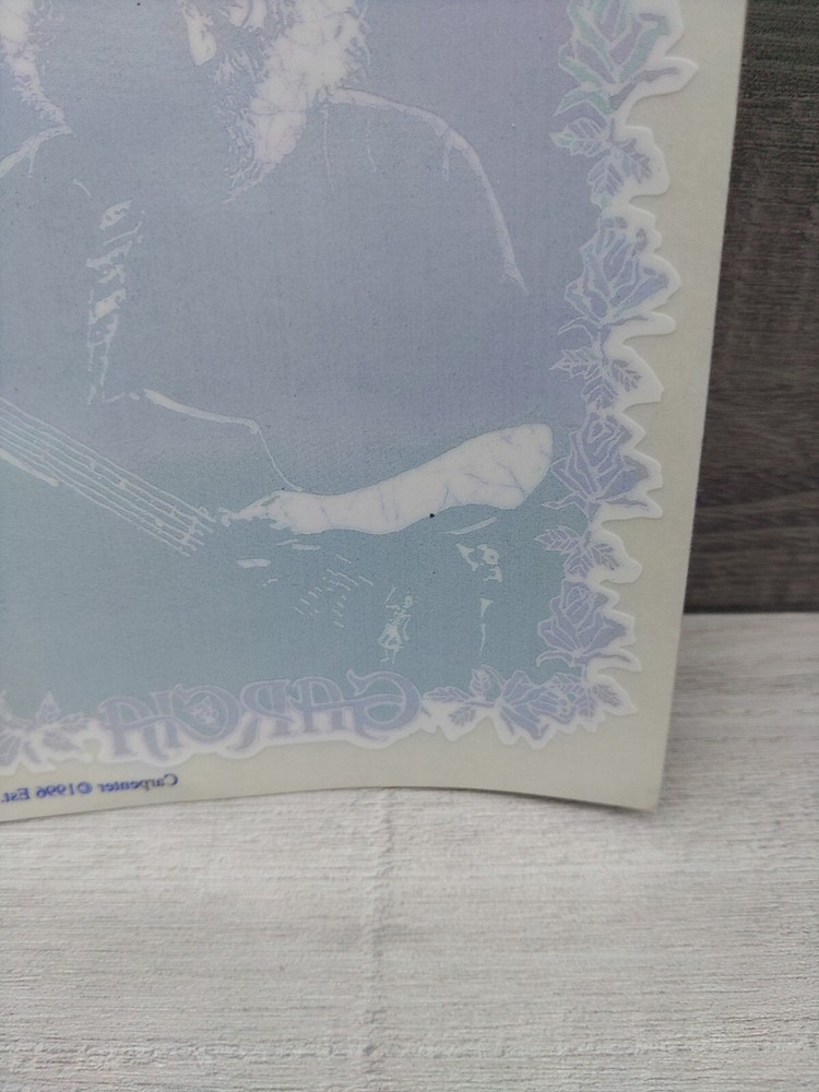 Jerry Garcia Roses Window Sticker 1996