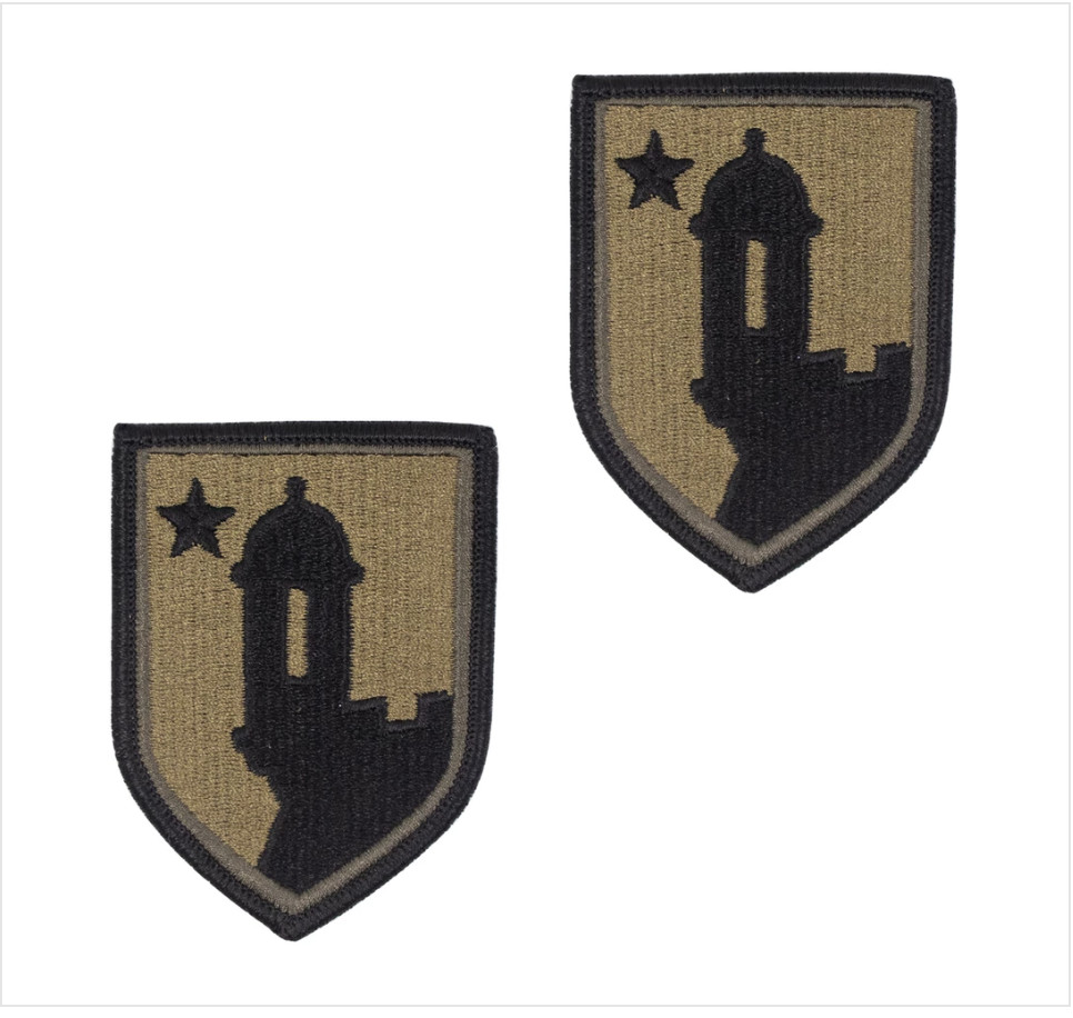 GENUINE U.S. ARMY PATCH: 191ST SUPPORT GROUP - EMBROIDERED ON OCP  PAIR