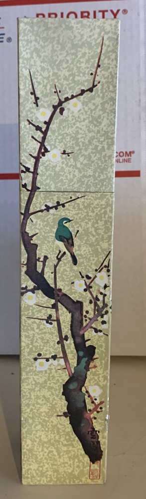 Vintage Pacific Fireplace Japan Tall Match Box 1960’s Decor Empty