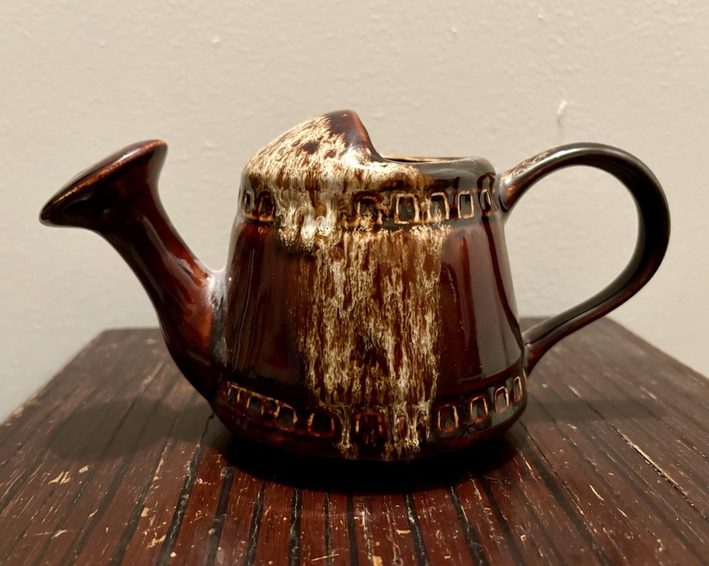 Foster Pottery Drip Glaze Ceramic Watering Can