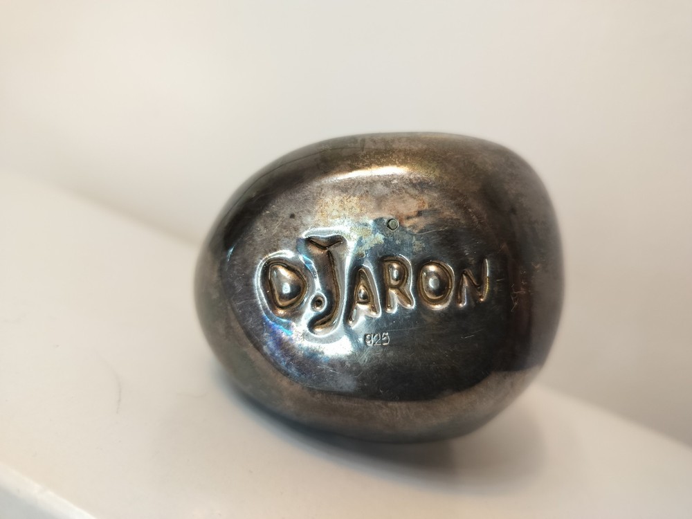 Authentic Devora Jaron Sterling Silver 925 Modernist Family Sculpture - Signed
