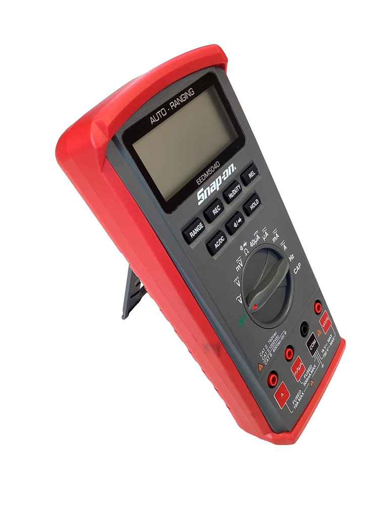 Snap On Auto Ranging Digital Multi Meter Kit Leads Pouch Manual EEDM504D MINT