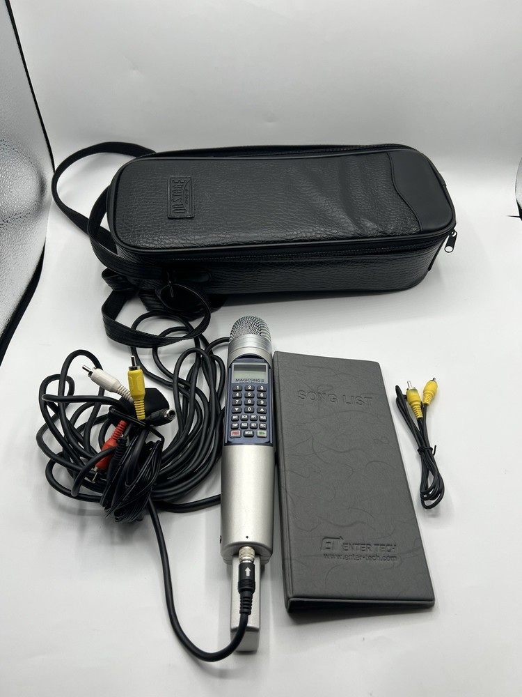 Magic Sing ii Enter Tech Karaoke Microphone EXCELLENT CONDITION, WORKING