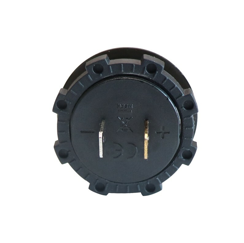 Panel Mount Digital Voltmeter (DVM), Blue or Red LED 12 VDC, Marine Grade