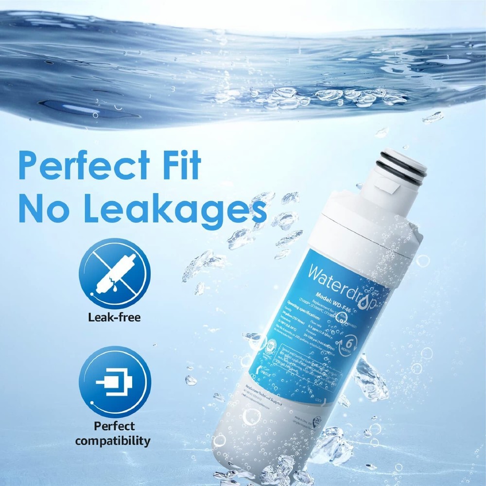Waterdrop Replacement for LG® LT1000P® ADQ74793501 Refrigerator Water Filter