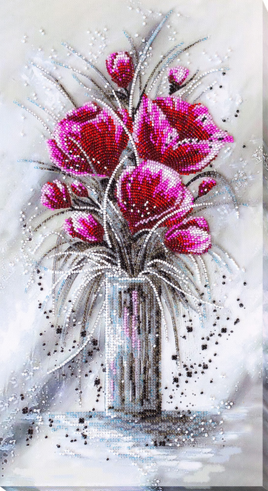 Abris Art Bead Embroidery Kit - Red emerald