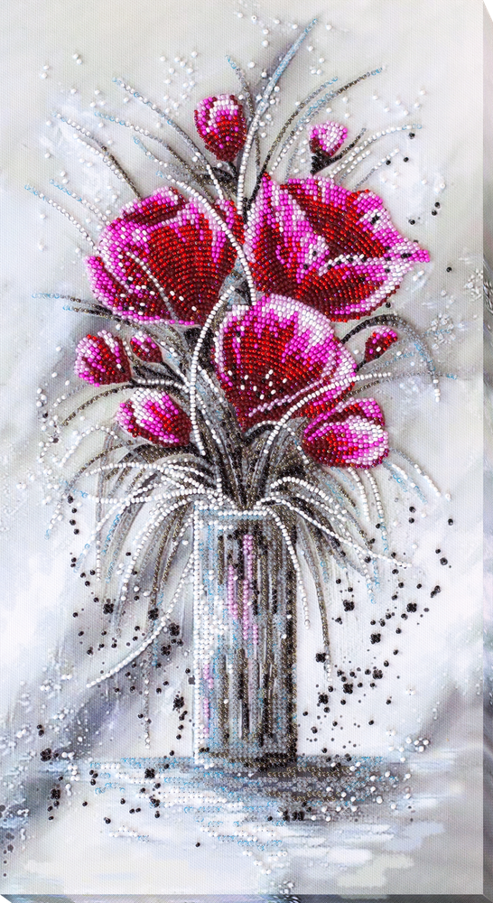 Abris Art Bead Embroidery Kit - Red emerald