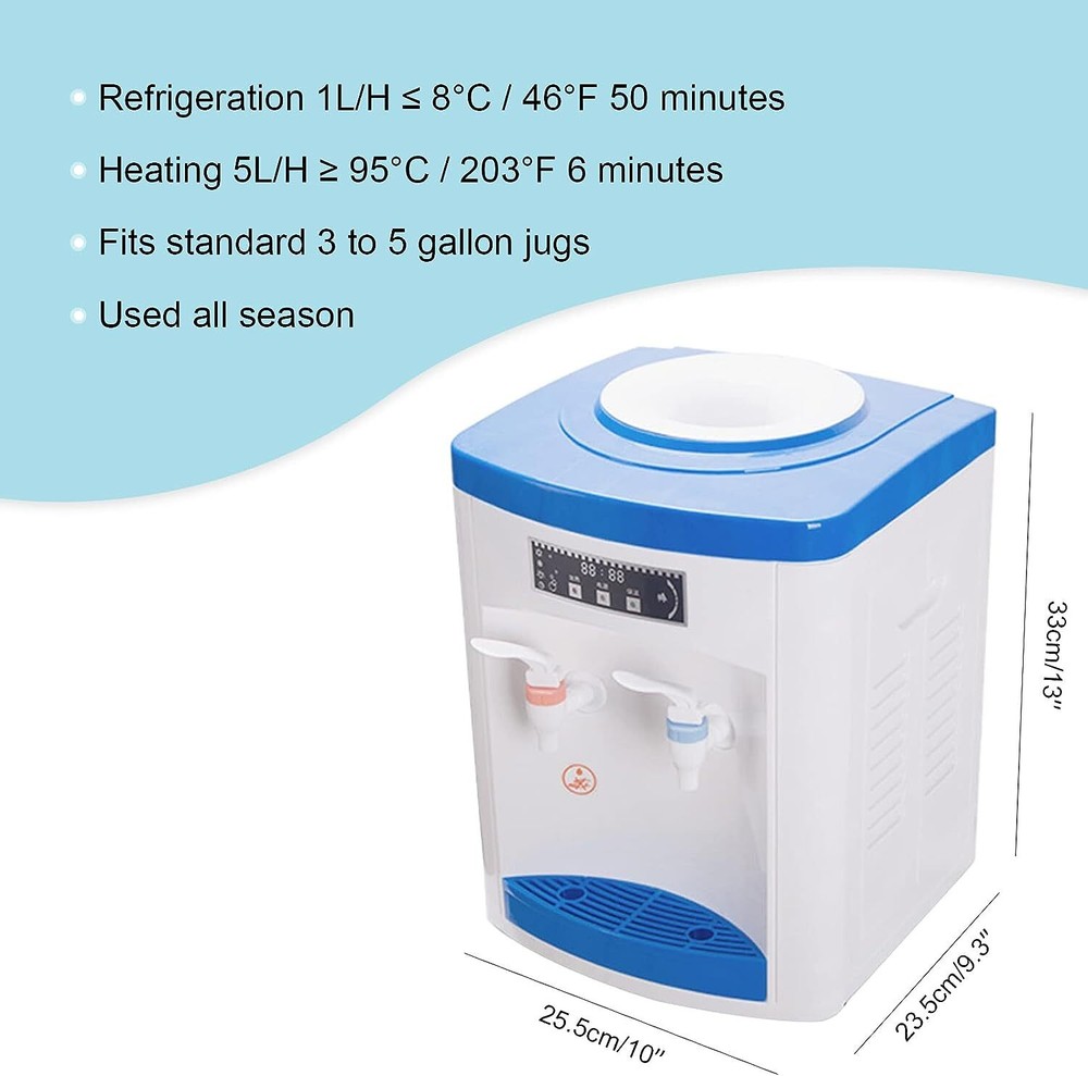 5 Gallon Hot Cold Water Dispenser Countertop Water Cooler Dispenser TOP Loading