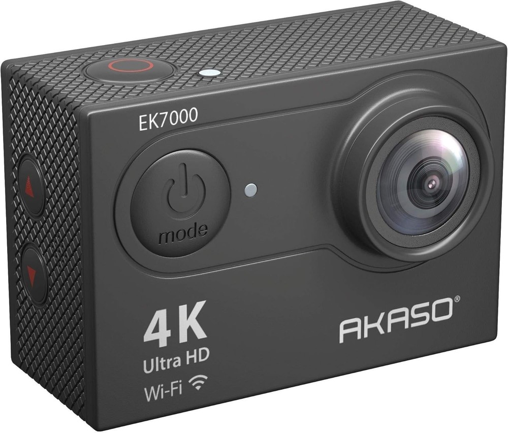 EK7000 4K 30FPS Action Camera, 20MP EIS, 131ft Waterproof, WiFi Remote Control