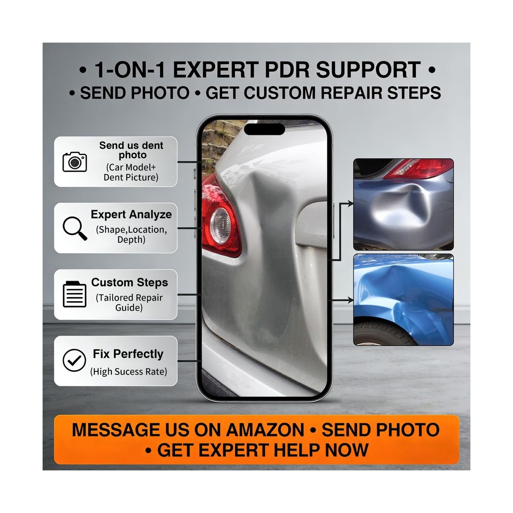 Car Dent Puller Kit, Paintless Dent Remover Tool with High Viscosity Puller T...