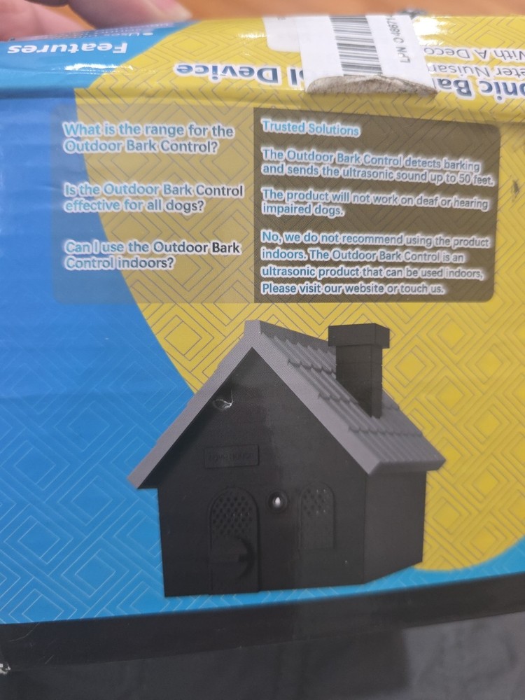 Sonic Bark Control Device Home design . open box and tested