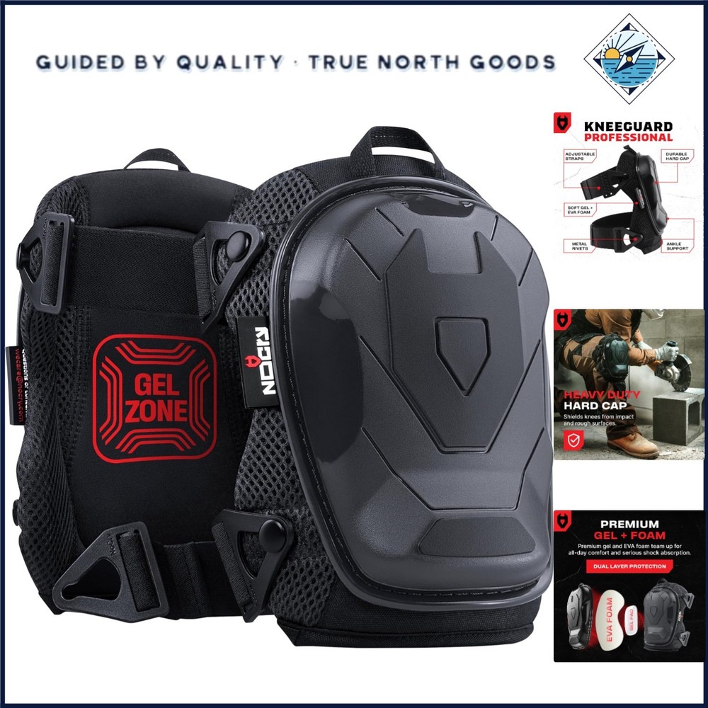 Comfortable Knee Pads with Dual-Layer Padding for Extended Use in Construction