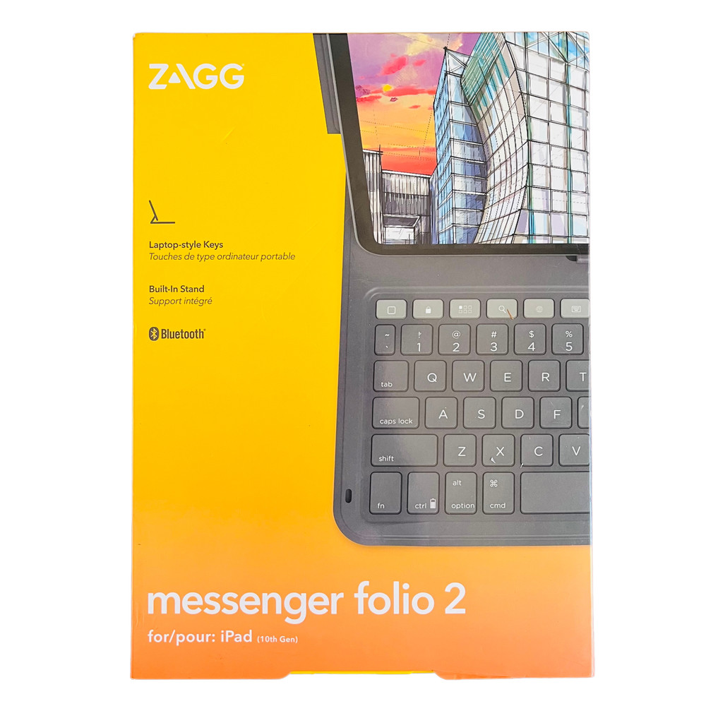iPad 10th Gen Zagg Messenger Folio 2 Case & Keyboard
