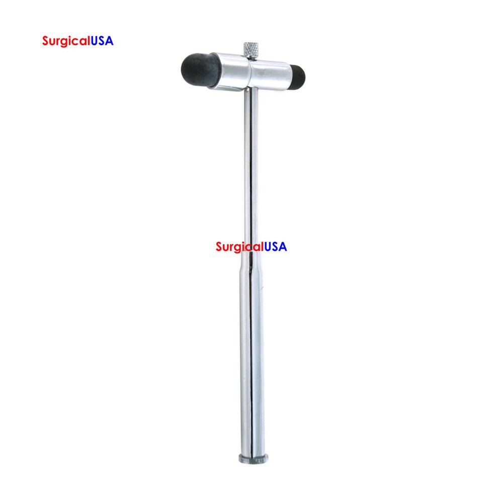 Buck Percussion Hammer 7.75" Double End Bumper with Brush & Needle Chrome