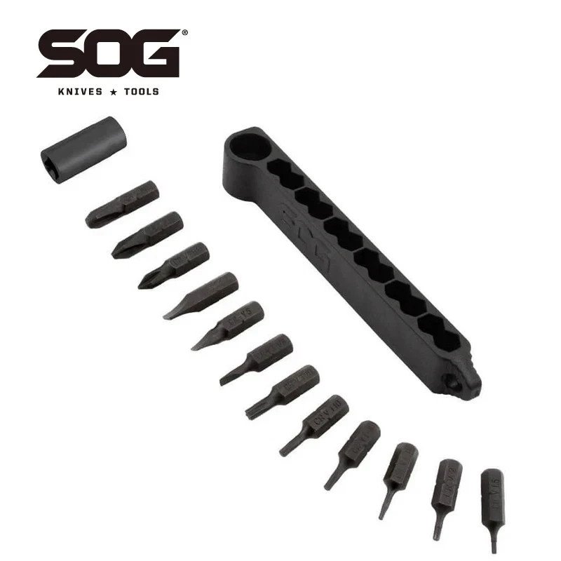 1/4" Driver Hex Bit Accessory Kit Fits any SOG Multi-Tools, with 12 Assorted Hex