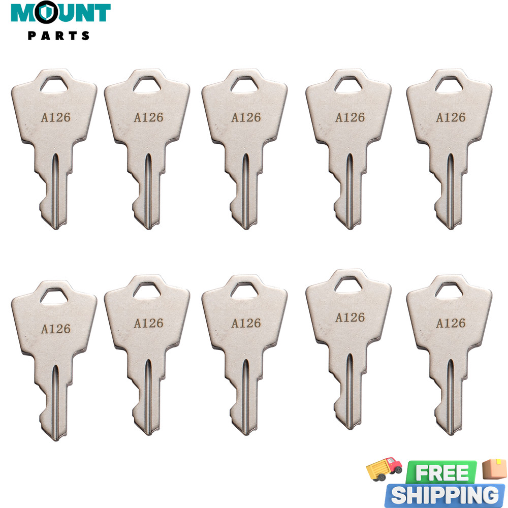 10X Replacement Ignition Keys A126 Keys Fire Alarm Remote Panel and Scooter Key