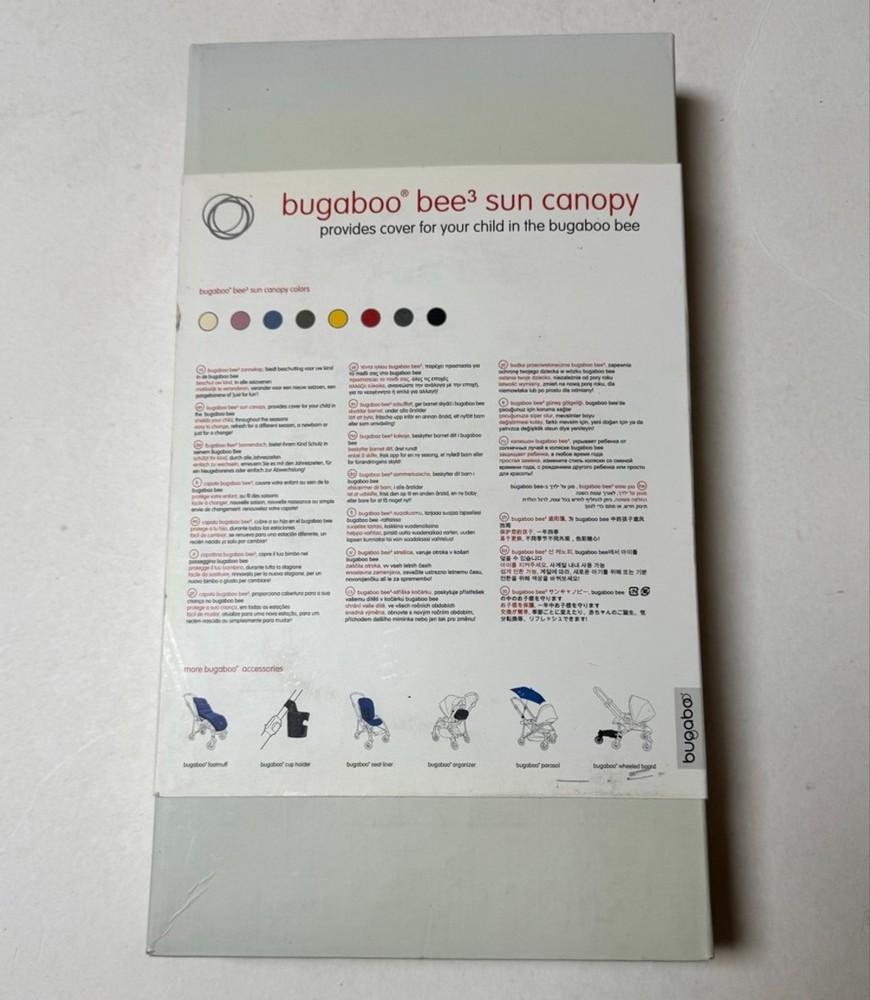Bugaboo Bee3 Sun Canopy - Grey Melange - New / Discontinued