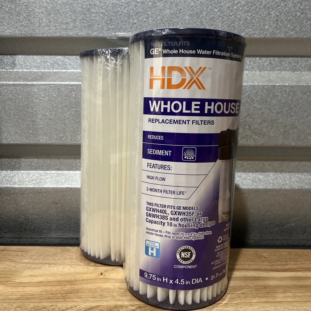 NEW!! HDX Whole House Water Filters - Fits GXWH40L GXWH35F GNWH38S