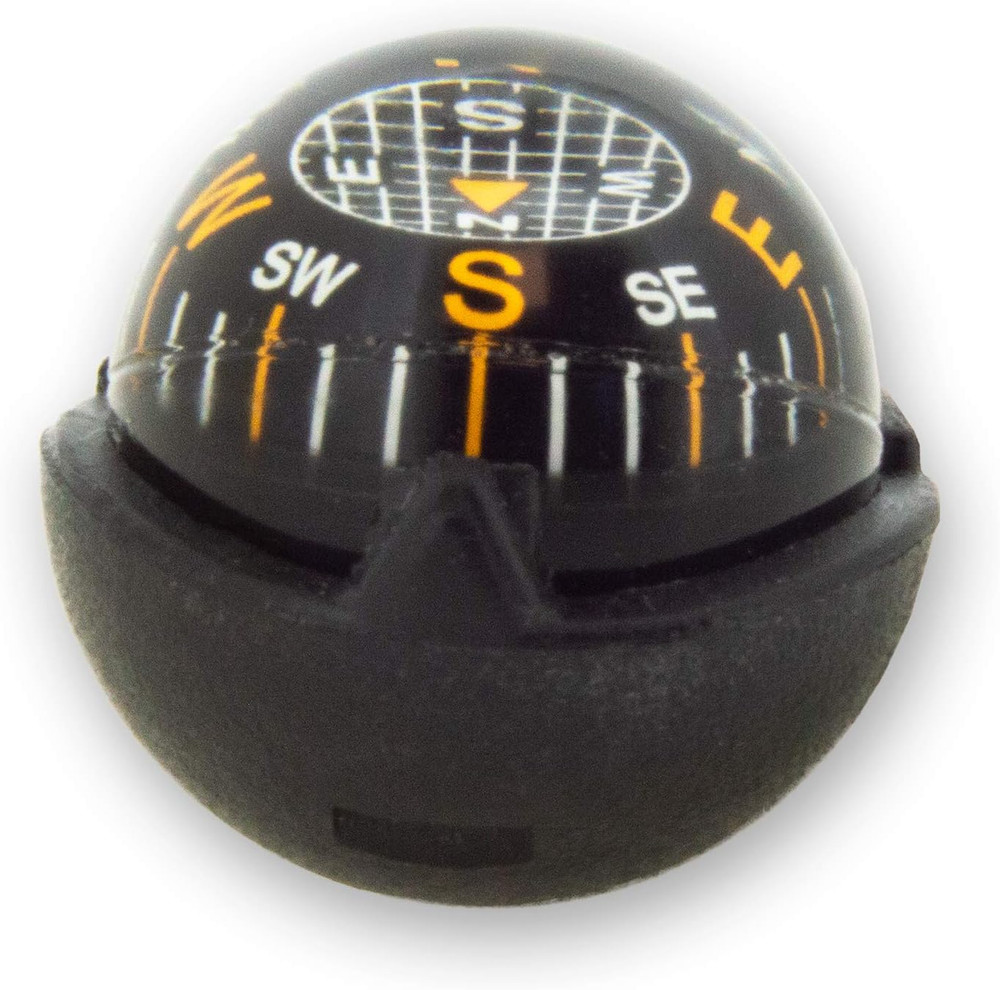 ZiprComp - Micro Ball Compass with Lanyard | Zipper Pull Compass for Jacket, Par