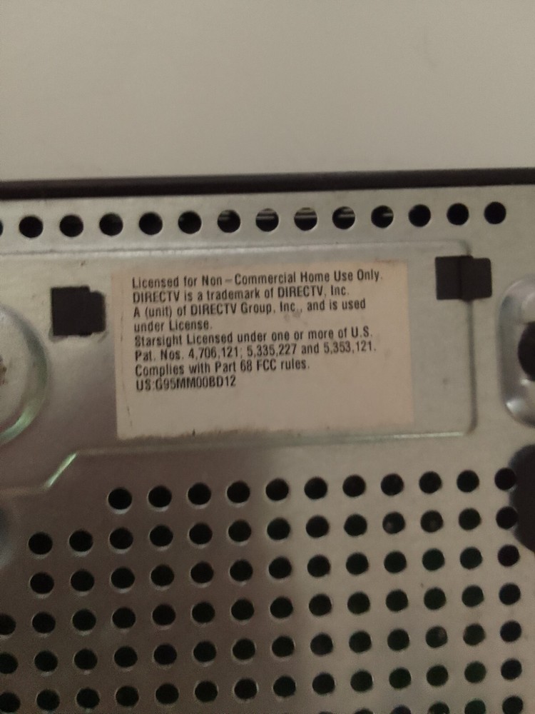 direct TV receiver model D12-100