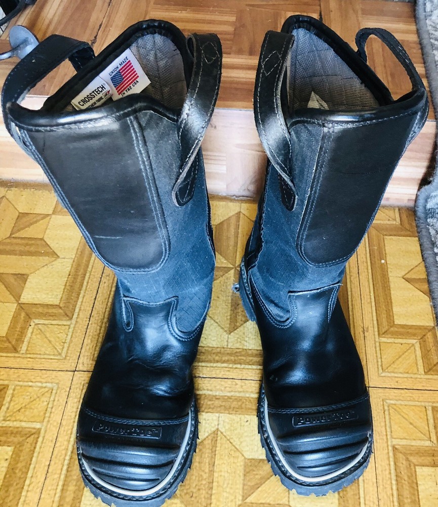 Firefighters Boots (size 6 1/2) & Helmet