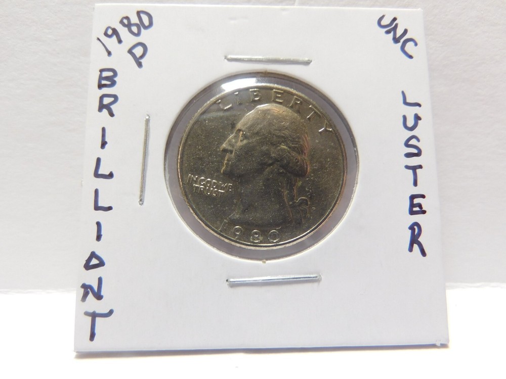 1980 P Washington Quarter-About Uncirculated Condition
