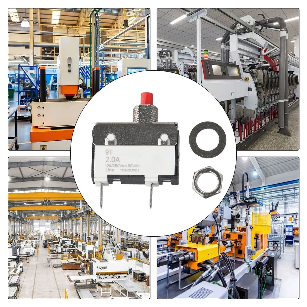 2A Manual Reset Thermal Switch for Overcurrent Protection in DC Circuits