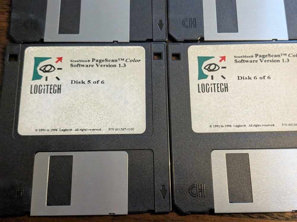 Logitech ScanMan floppy discs