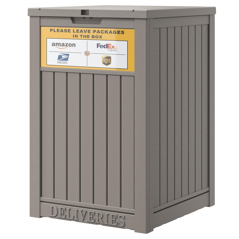 Greesum 33 Package Delivery Box for Outside Waterproof Resin Garbage Bin