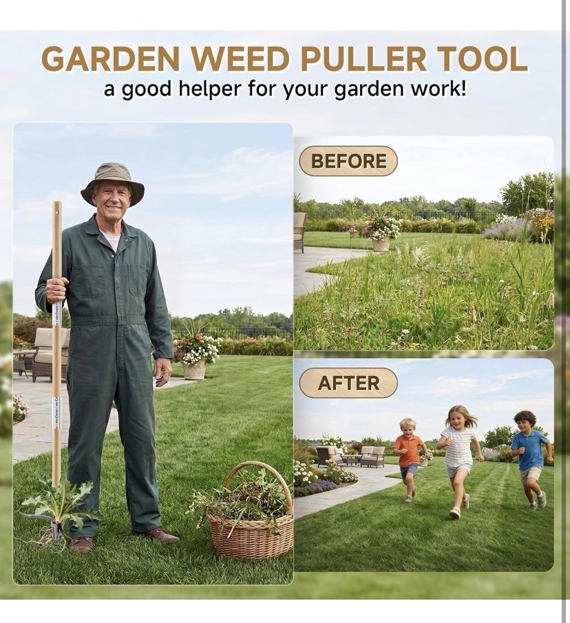 Heavy Duty Stand Up Weed Puller Tool