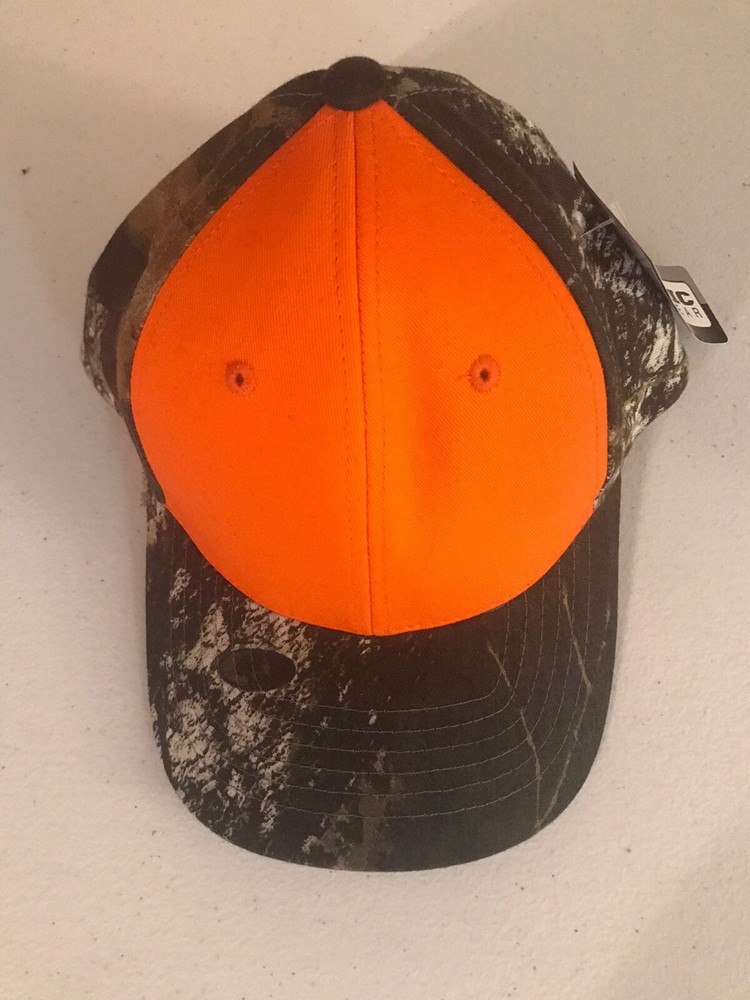 Mossy Oak Camo - Hunters Orange Safety Cap -Adjustable