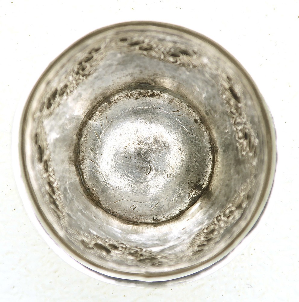 Hand Wrought Bergan Norway Silver Cup Date marks Christen Hoff Dated 1833
