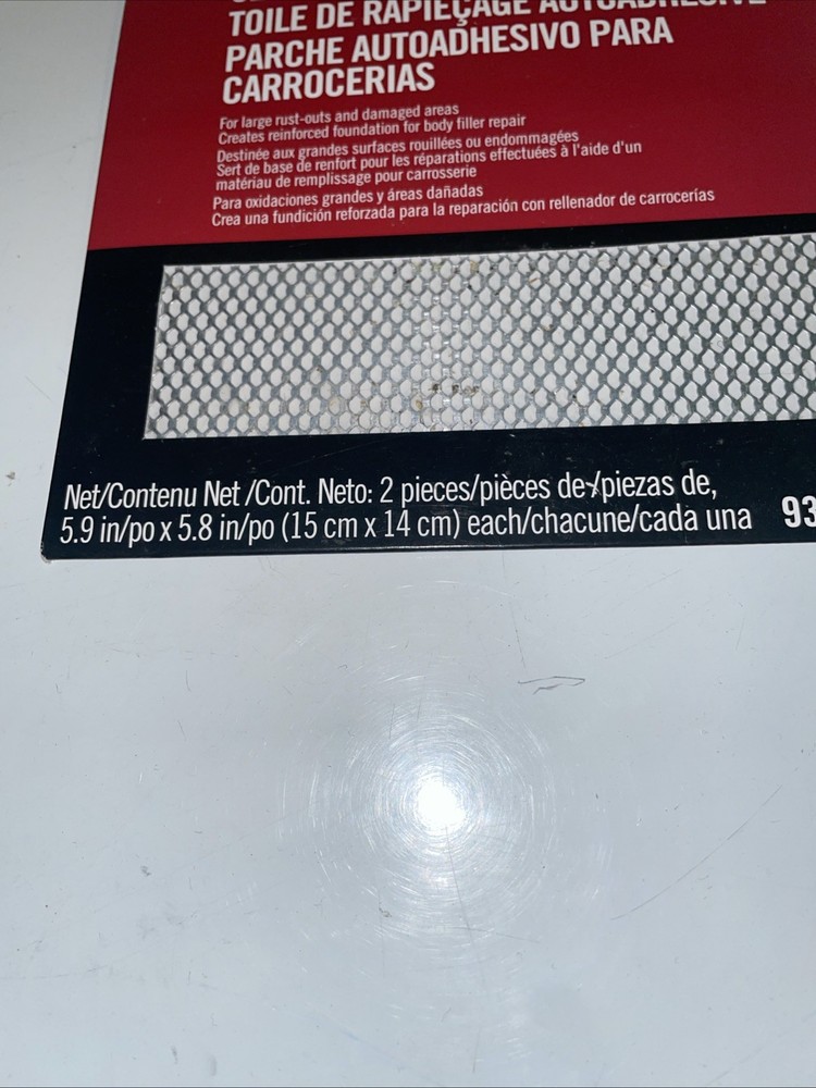 3M Bondo SELF ADHESIVE BODY PATCH 932 STAGE-2 Reinforced Mesh Rust-Resistant