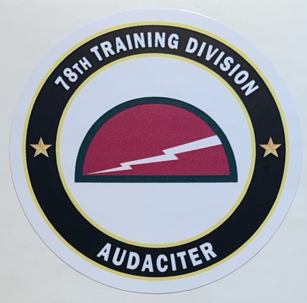 US Army 78th Training Division "Audaciter" Sticker D951