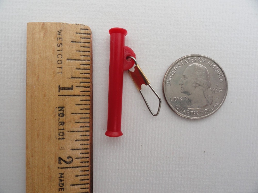 1.5" Length Big Sinker Slides Sliders Red - 100 Pieces