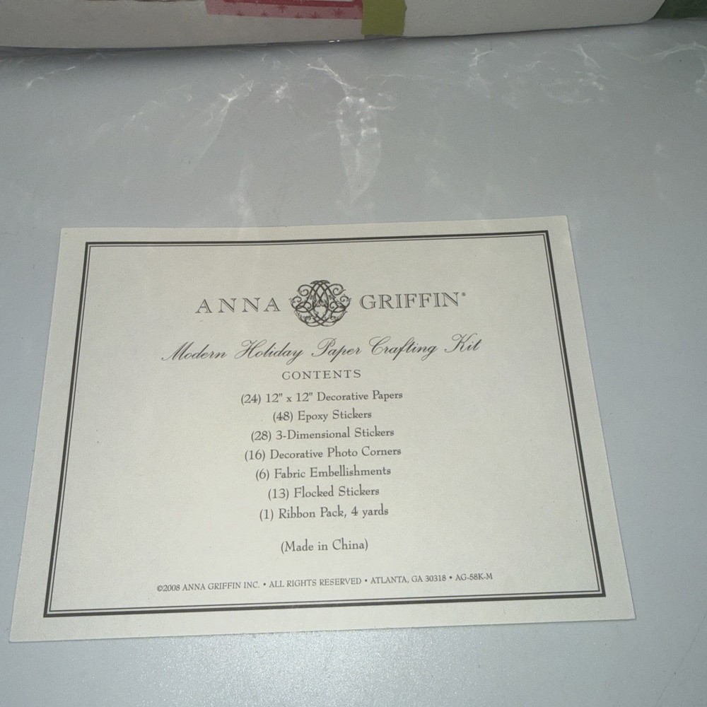 Anna Griffin Holiday Paper Crafting Kit