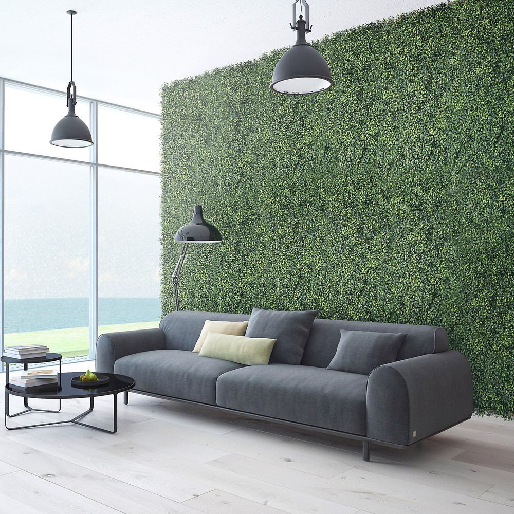 48Pack Grass Wall Panel 20" x 20 Boxwood Hedge Wall Panels UV Protect