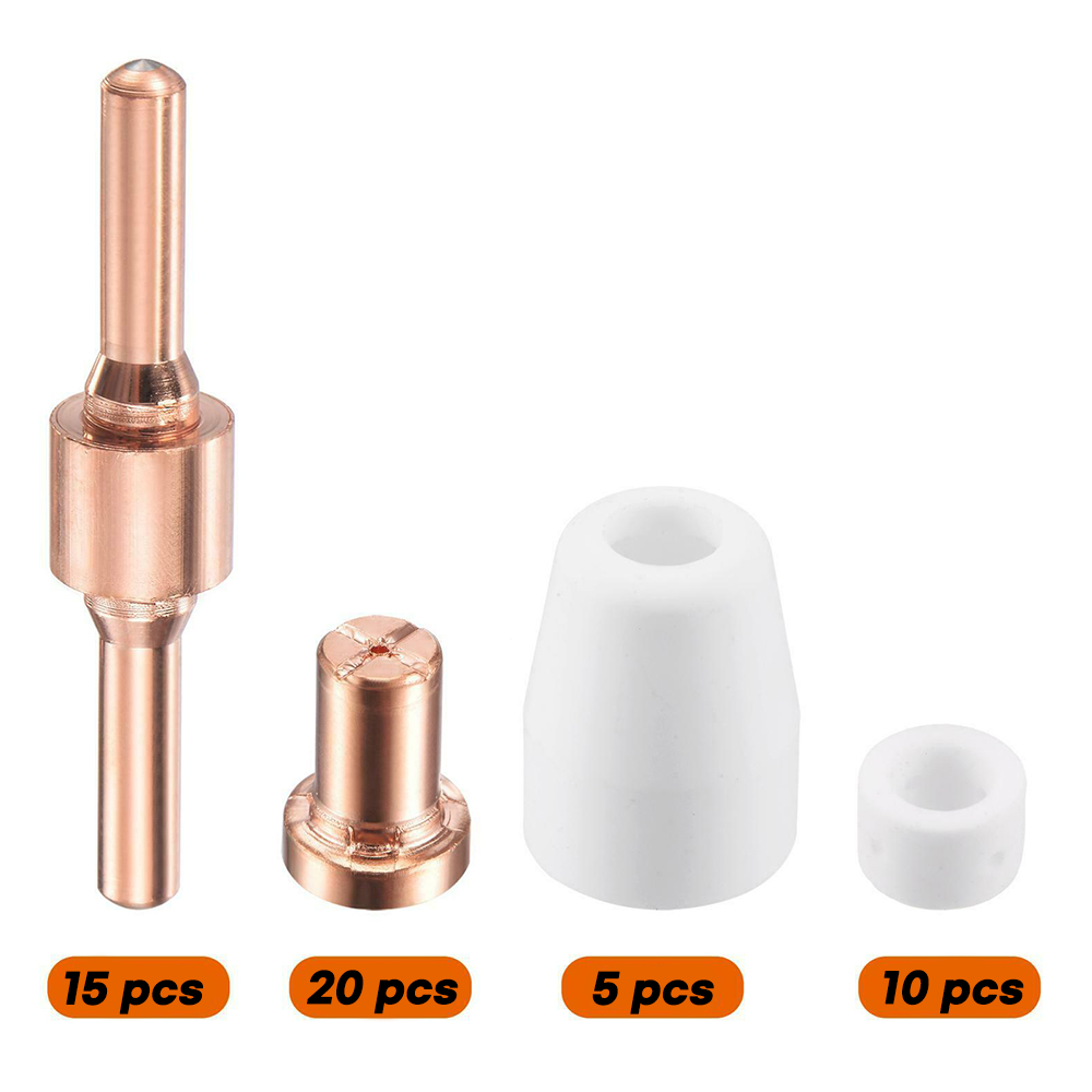 50pcs PT-31 Extended Air Plasma Cutting Nozzle Electrode Consumables SUSEMSE