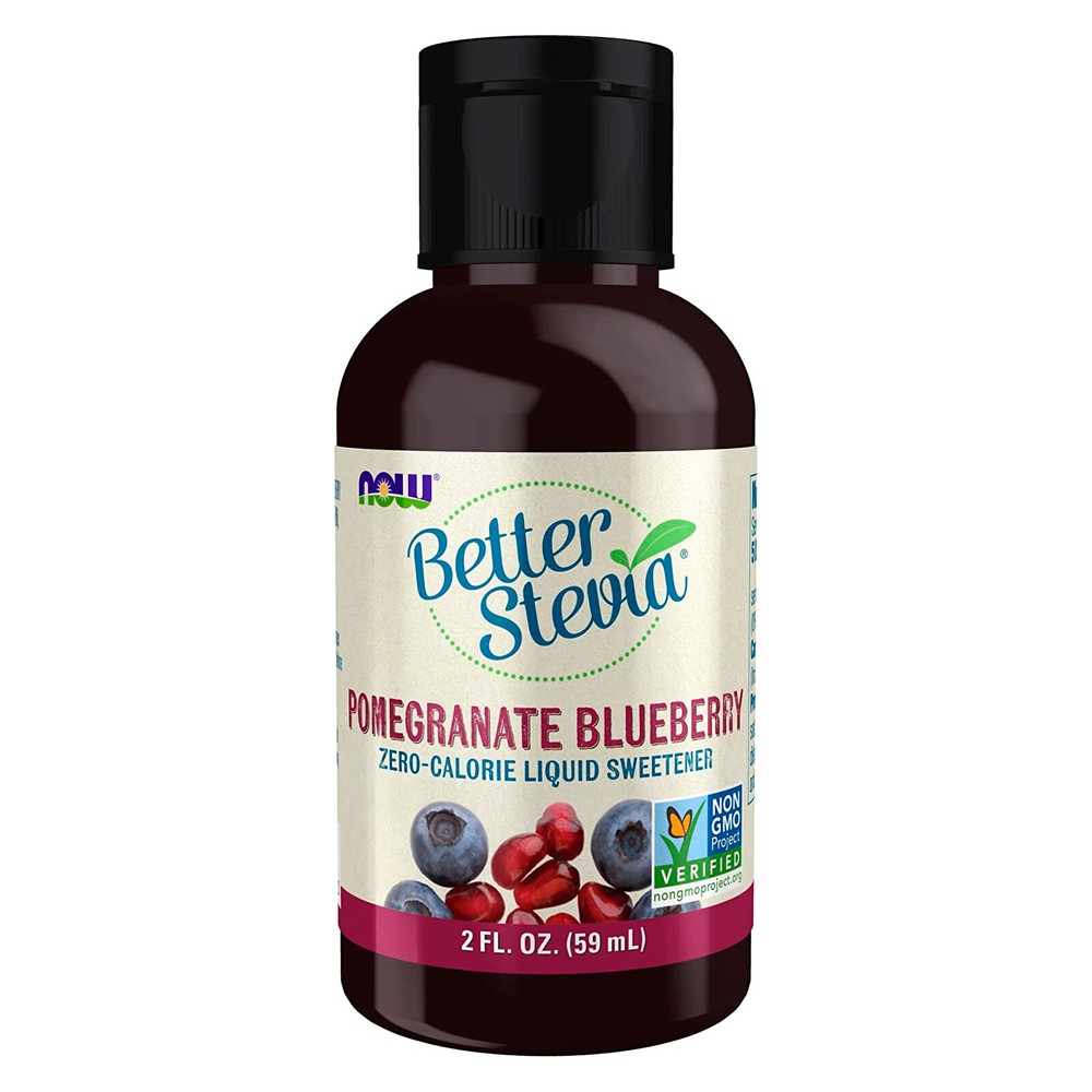 NOW FOODS BetterStevia Liquid Pomegranate Blueberry 2 fl oz