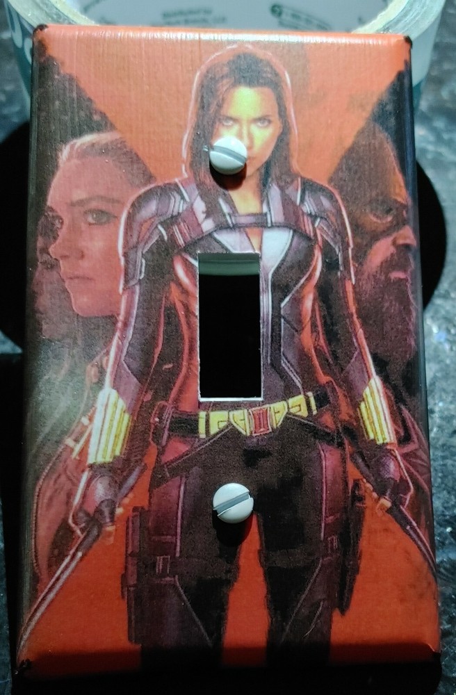 Custom Handmade Black Widow Family Single Toggle Light Switch Cover