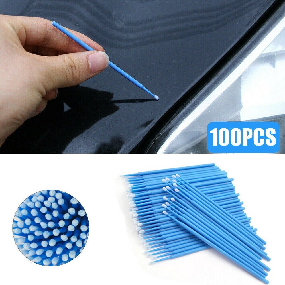 100x Car Touch Up Paint Micro Brush Brushes Small Tips Applicator Tool Universal